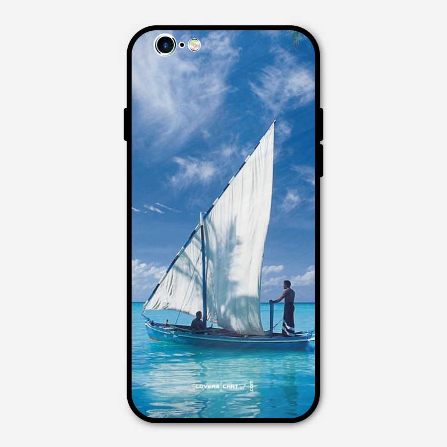 Travel Ship Metal Back Case for iPhone 6 6s