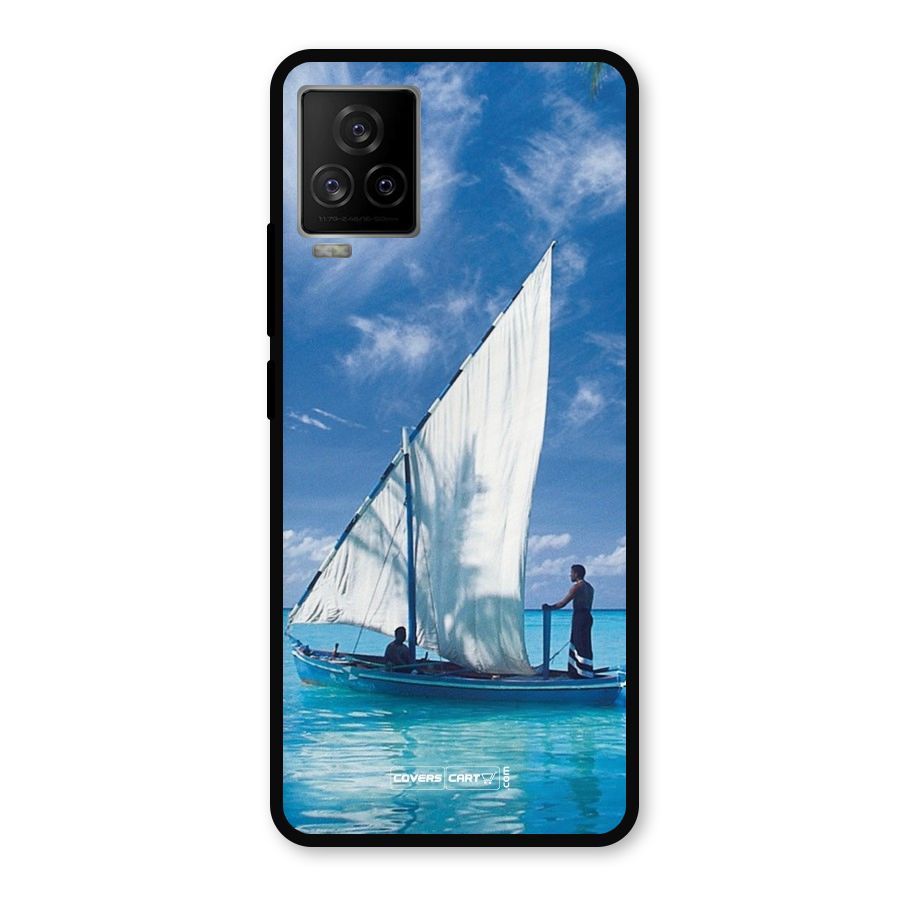 Travel Ship Metal Back Case for iQOO 7 Legend 5G