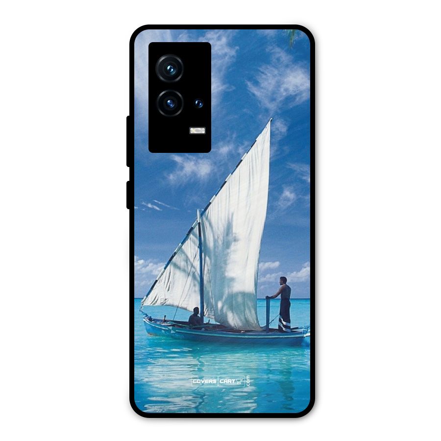 Travel Ship Metal Back Case for iQOO 9 5G