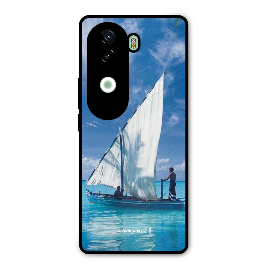 Travel Ship Metal Back Case for iQOO Z9s