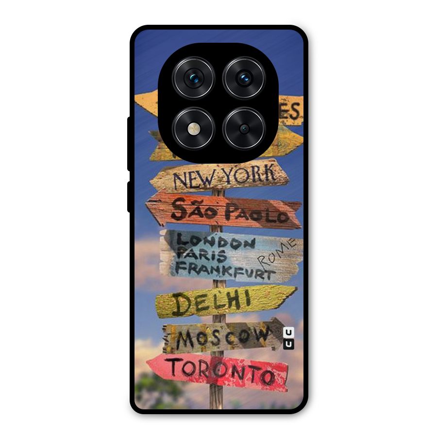 Travel Signs Metal Back Case for Poco X7