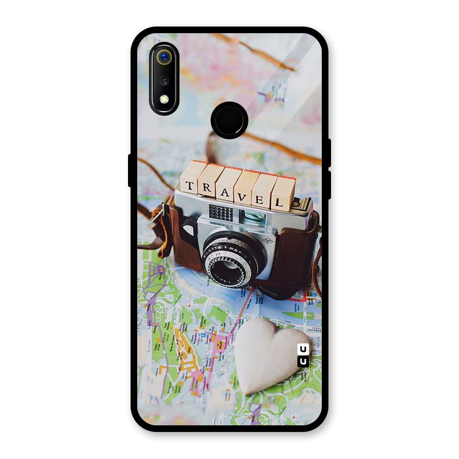 Travel Snapshot Glass Back Case for Realme 3