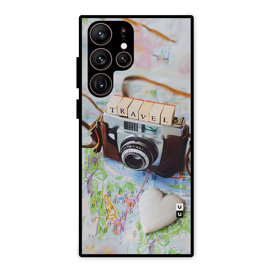 Travel Snapshot Metal Back Case for Galaxy S22 Ultra 5G