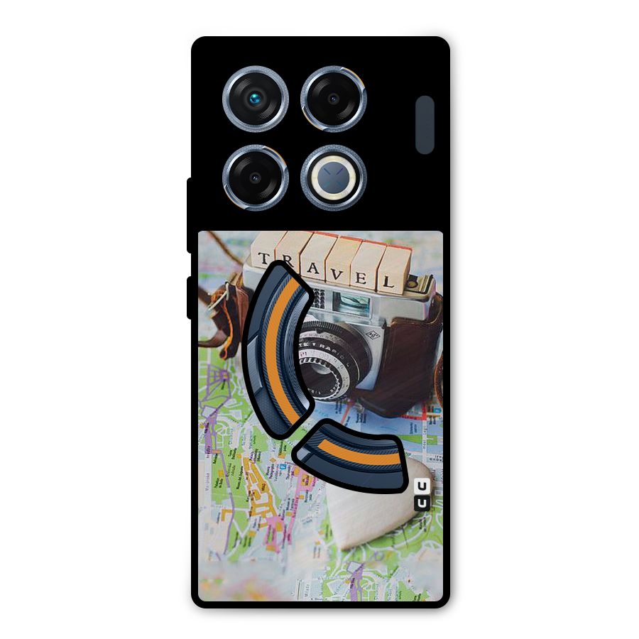 Travel Snapshot Metal Back Case for Infinix GT 20 Pro