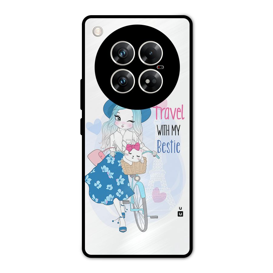 Travel With My Bestie Metal Back Case for Infinix Zero 40 5G