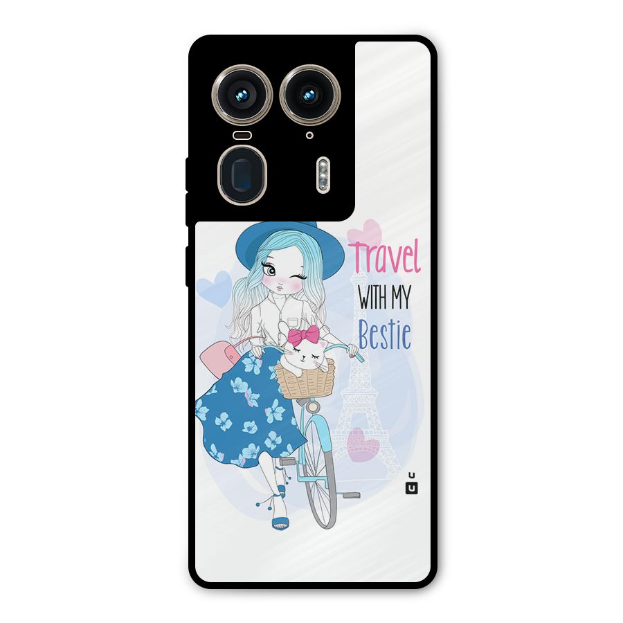 Travel With My Bestie Metal Back Case for Motorola Edge 50 Ultra