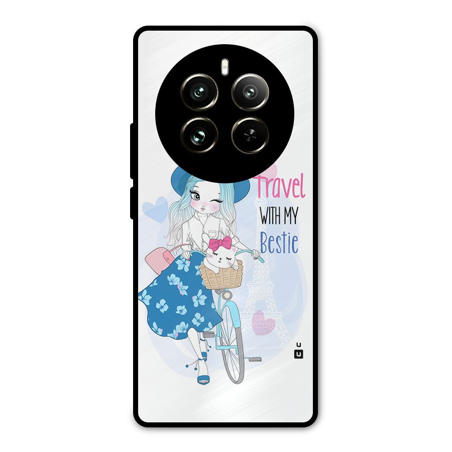 Travel With My Bestie Metal Back Case for Realme 12 Pro