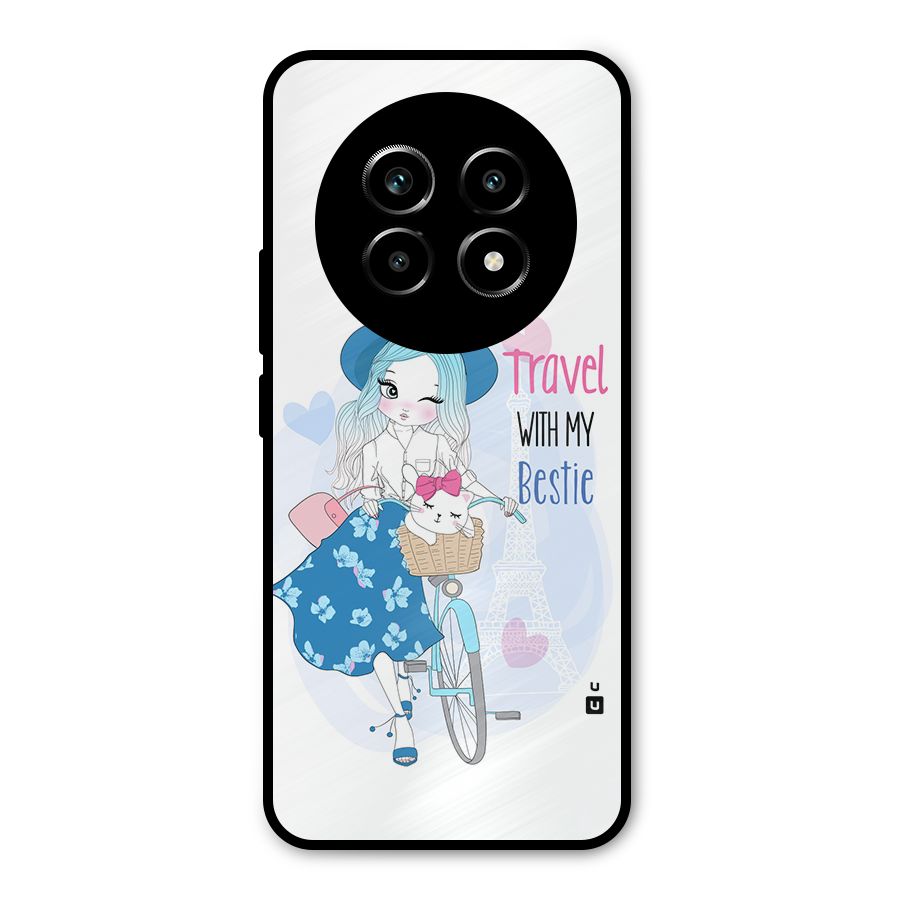 Travel With My Bestie Metal Back Case for Realme 13 Pro