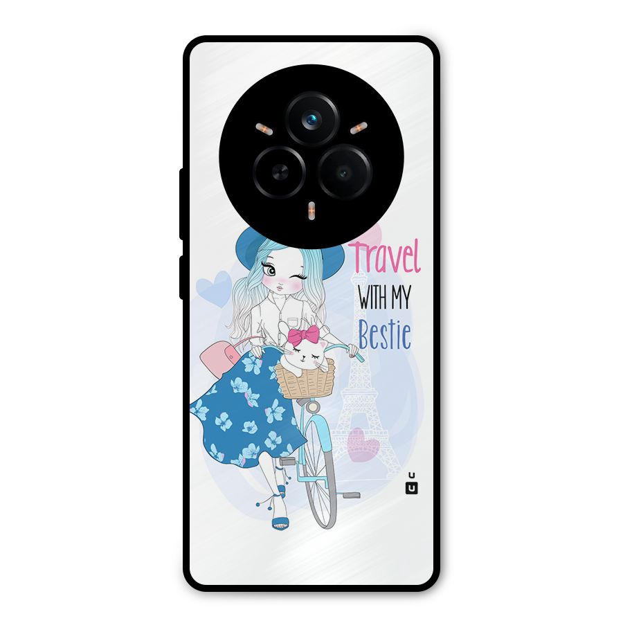 Travel With My Bestie Metal Back Case for Realme 14 Pro