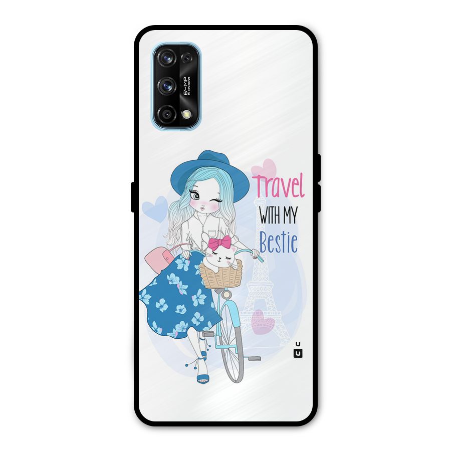 Travel With My Bestie Metal Back Case for Realme 7 Pro