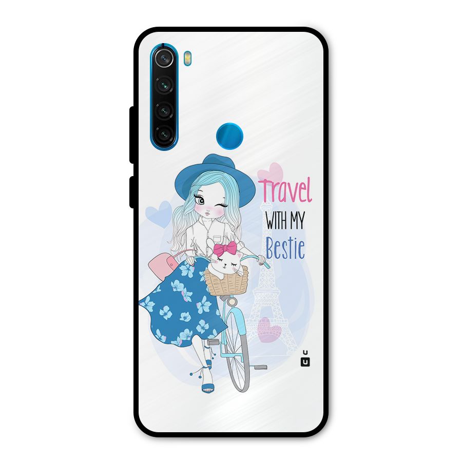 Travel With My Bestie Metal Back Case for Redmi Note 8