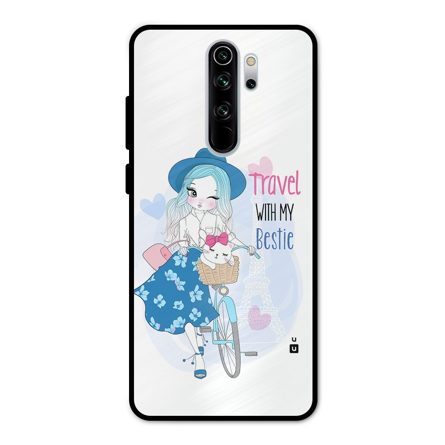 Travel With My Bestie Metal Back Case for Redmi Note 8 Pro