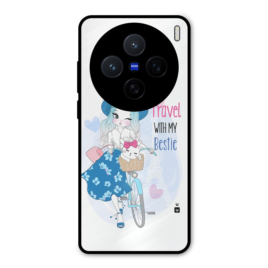 Travel With My Bestie Metal Back Case for Vivo X200