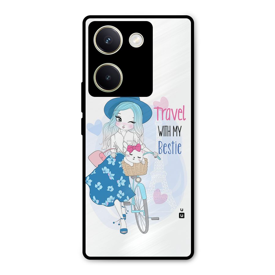 Travel With My Bestie Metal Back Case for Vivo Y200 Pro