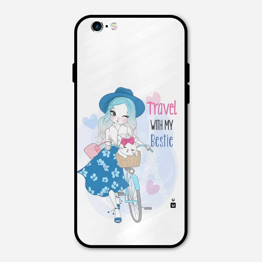 Travel With My Bestie Metal Back Case for iPhone 6 6s