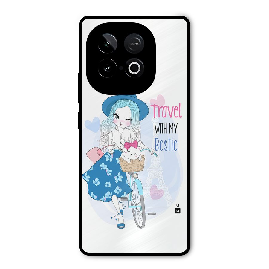 Travel With My Bestie Metal Back Case for iQOO Neo 10