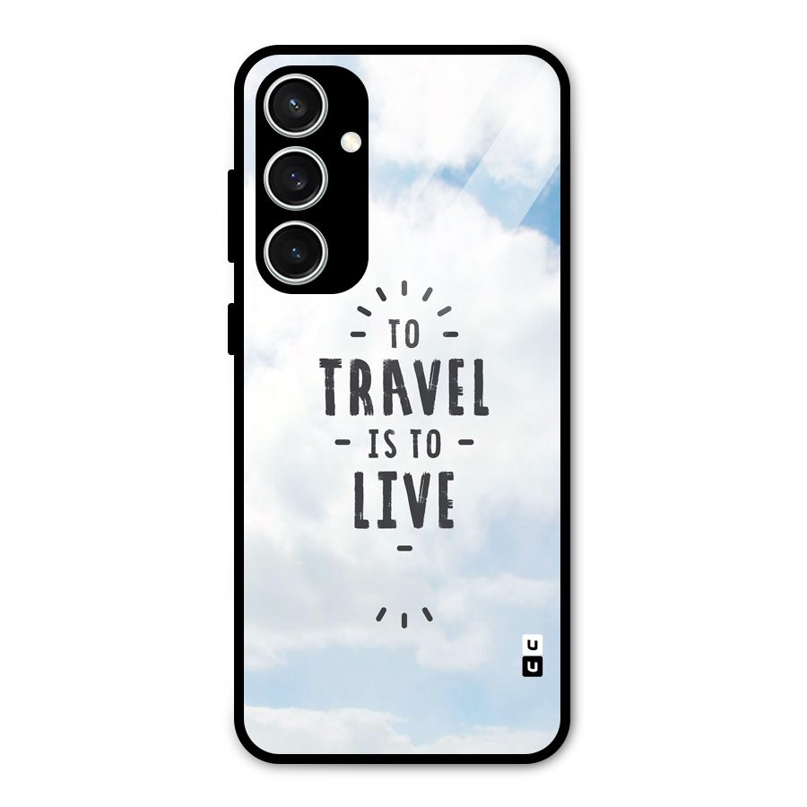 Travel is Life Glass Back Case for Galaxy S23 FE