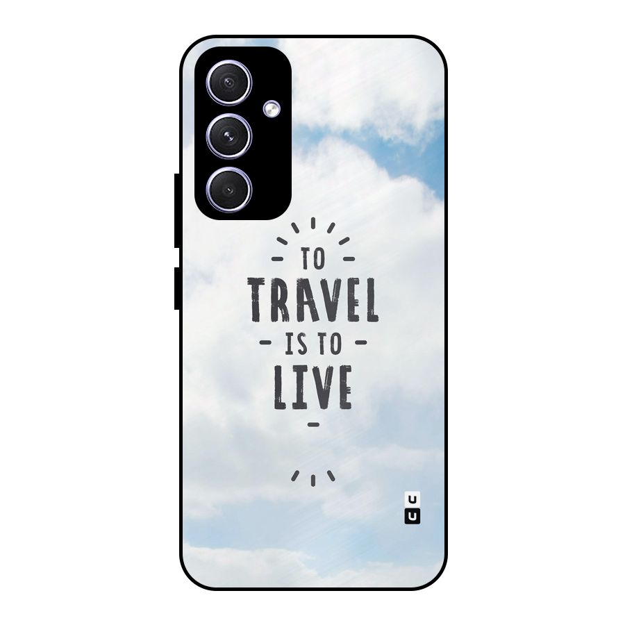 Travel is Life Metal Back Case for Galaxy A54