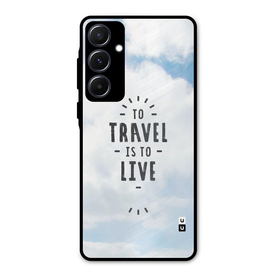 Travel is Life Metal Back Case for Galaxy A55
