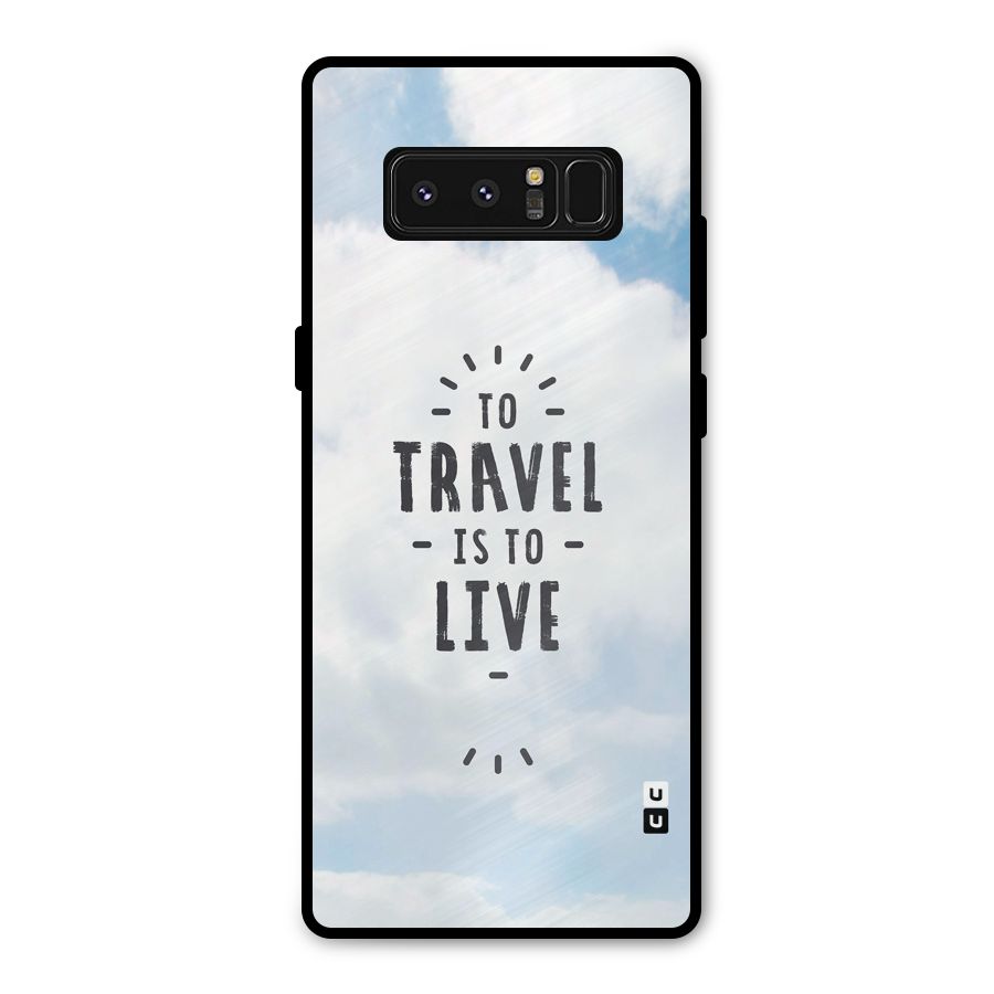 Travel is Life Metal Back Case for Galaxy Note 8