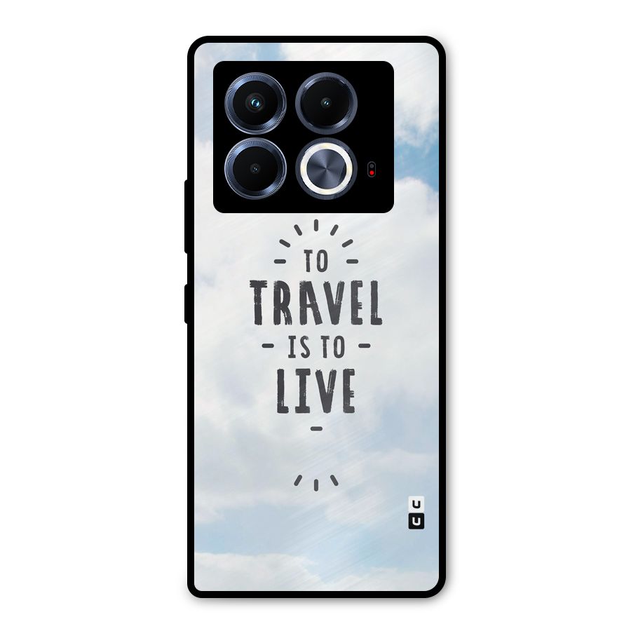 Travel is Life Metal Back Case for Infinix Note 40 5G