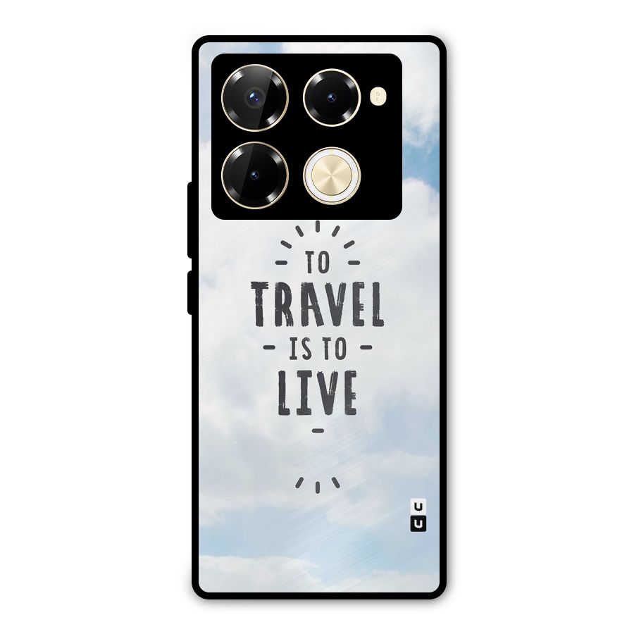 Travel is Life Metal Back Case for Infinix Note 40 Pro Plus