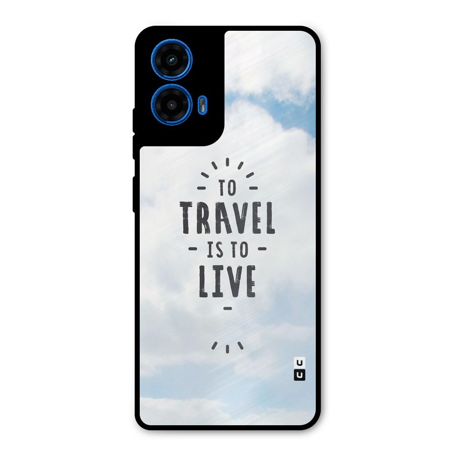 Travel is Life Metal Back Case for Moto G45
