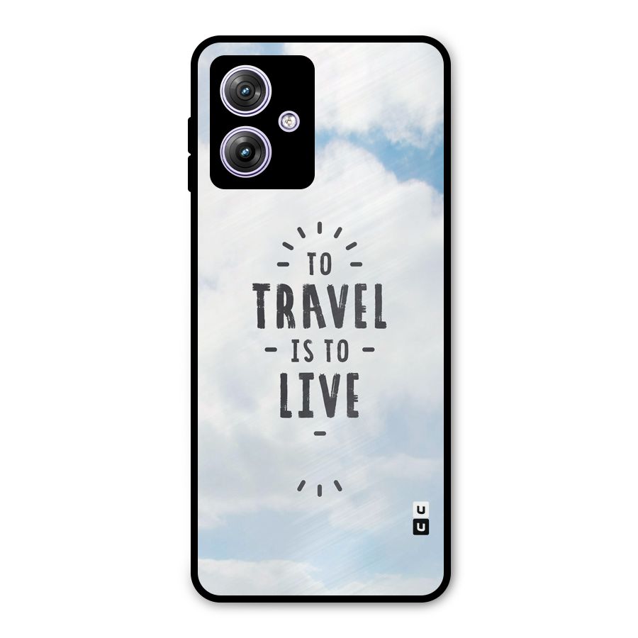Travel is Life Metal Back Case for Moto G64