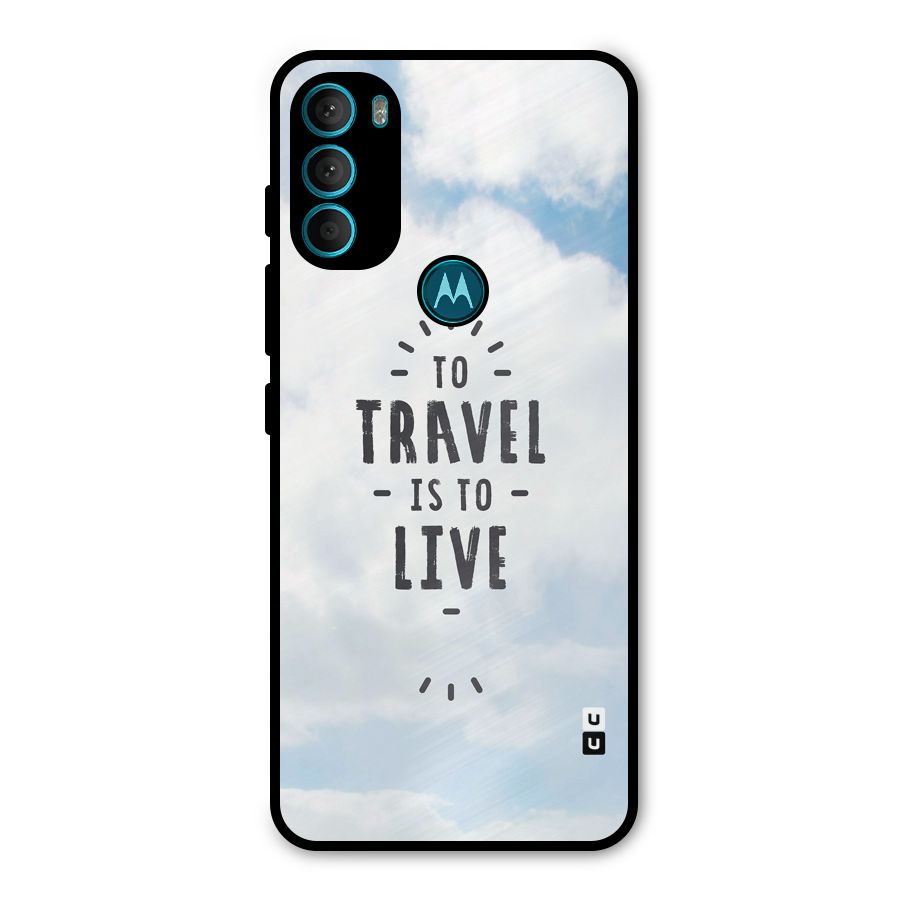 Travel is Life Metal Back Case for Moto G71 5G
