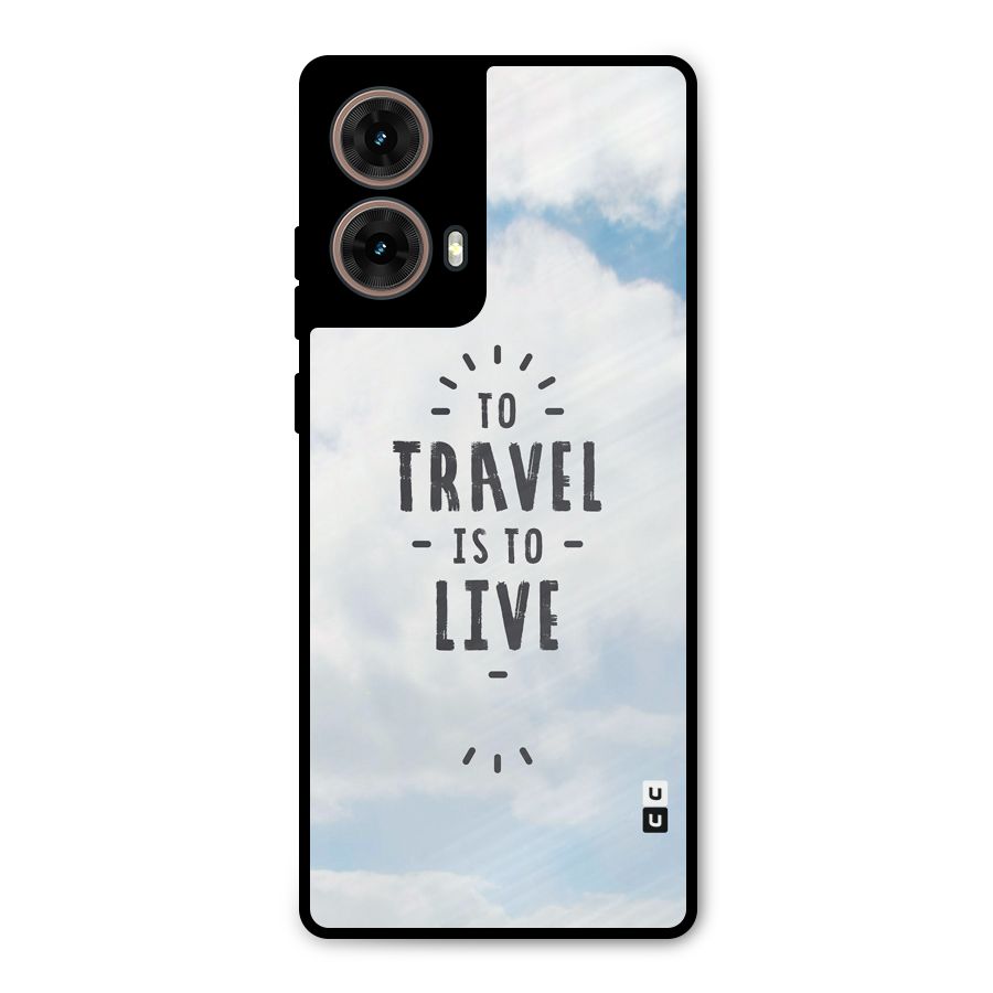 Travel is Life Metal Back Case for Moto G85