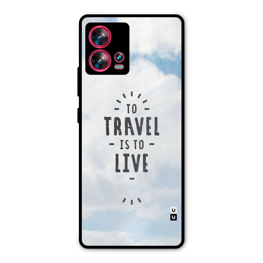 Travel is Life Metal Back Case for Motorola Edge 30 Fusion