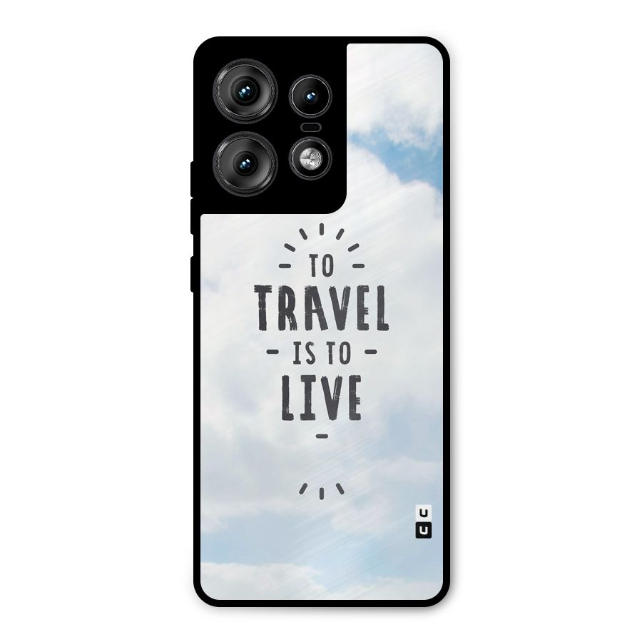 Travel is Life Metal Back Case for Motorola Edge 50 Pro