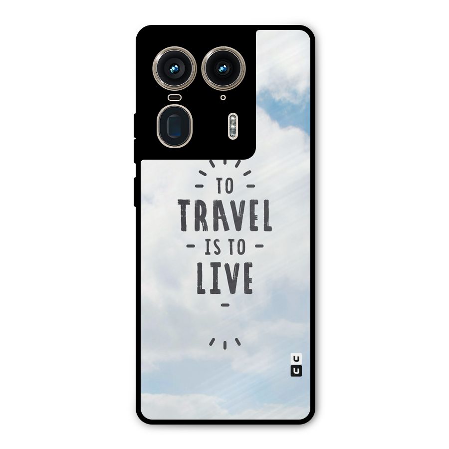 Travel is Life Metal Back Case for Motorola Edge 50 Ultra