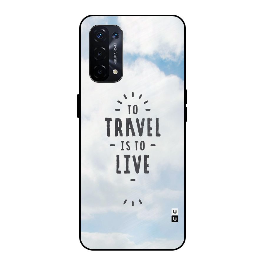 Travel is Life Metal Back Case for Oppo A74 5G