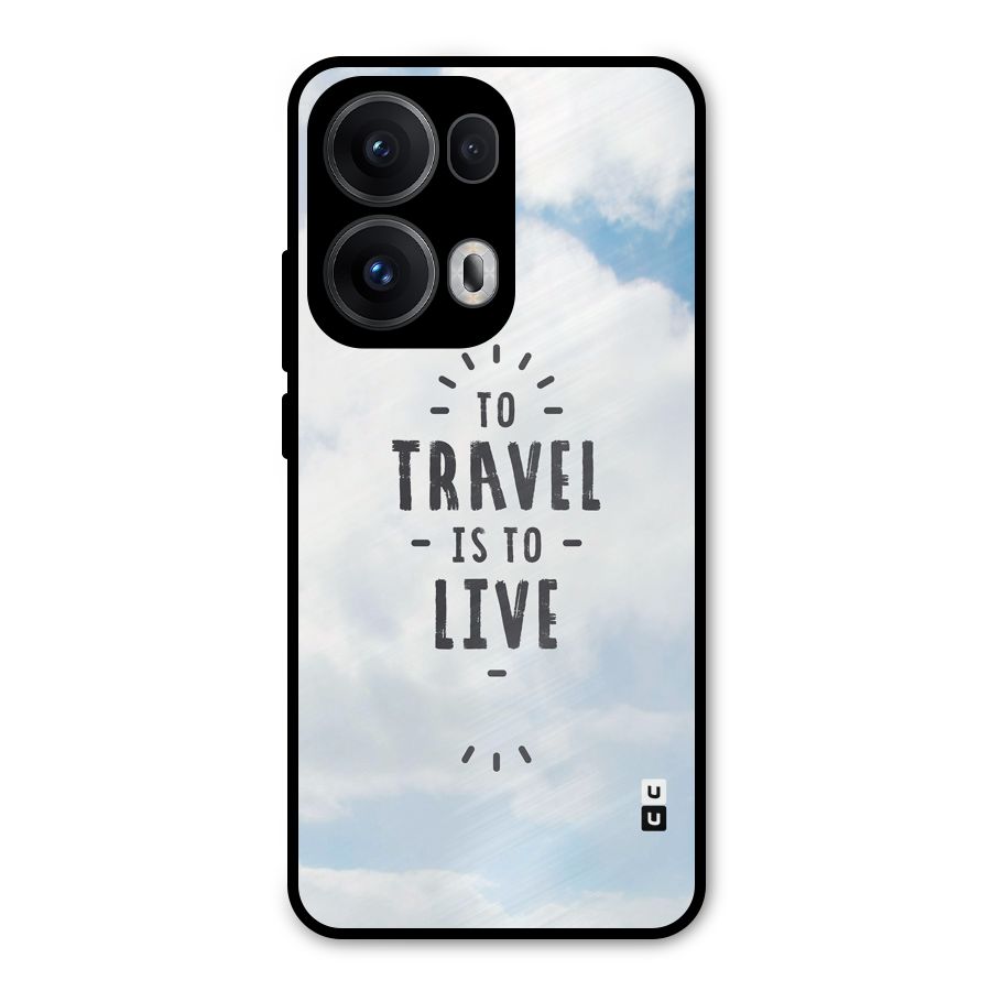 Travel is Life Metal Back Case for Oppo Reno13 Pro