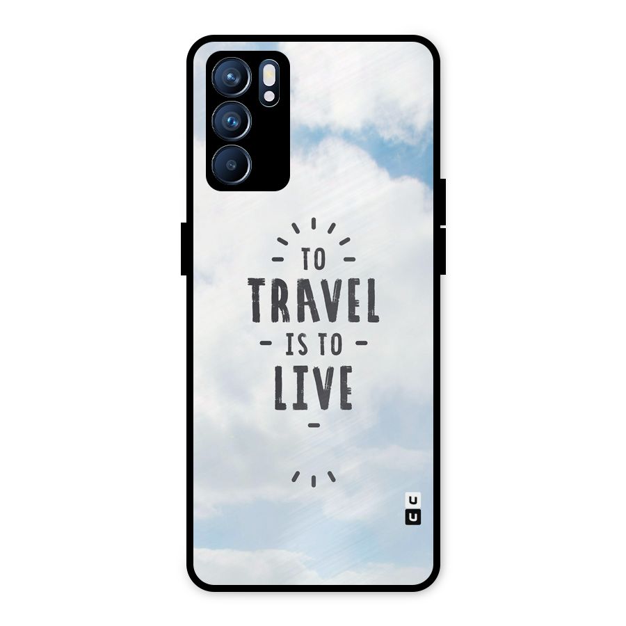 Travel is Life Metal Back Case for Oppo Reno6 5G