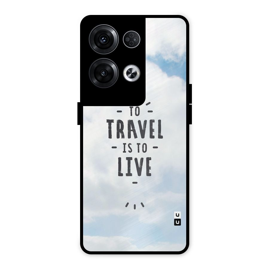 Travel is Life Metal Back Case for Oppo Reno8 Pro 5G