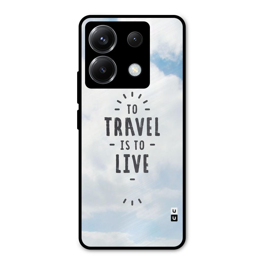 Travel is Life Metal Back Case for Poco X6