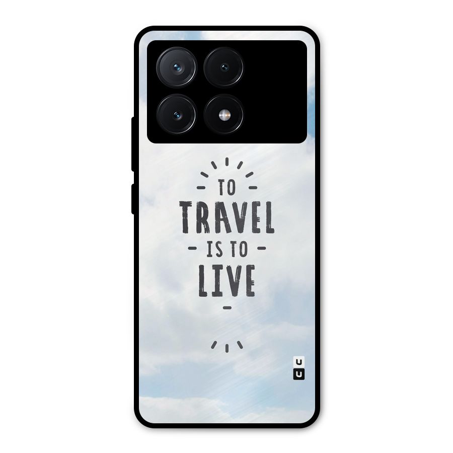 Travel is Life Metal Back Case for Poco X6 Pro