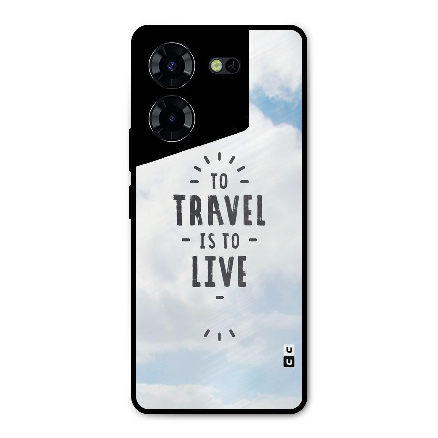 Travel is Life Metal Back Case for Tecno Pova 5 Pro 5G