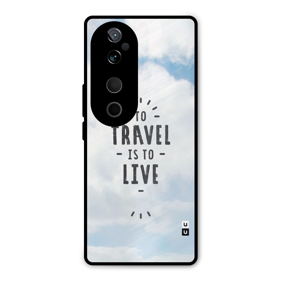 Travel is Life Metal Back Case for Vivo T3 Ultra