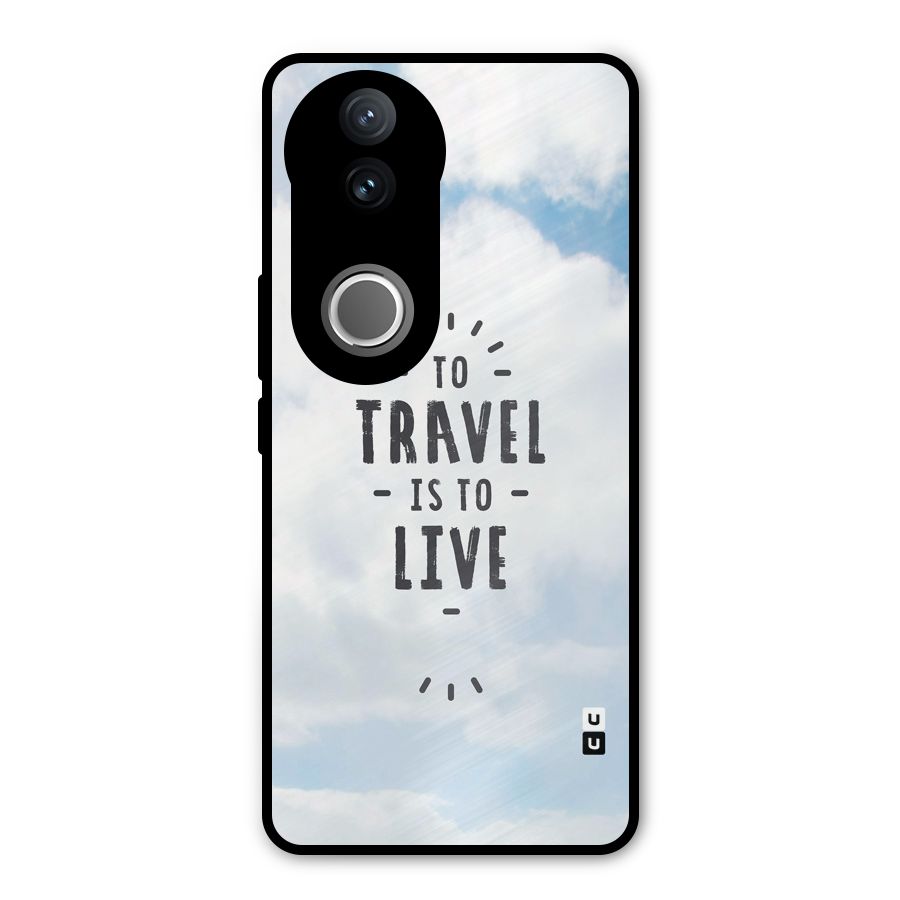 Travel is Life Metal Back Case for Vivo V50