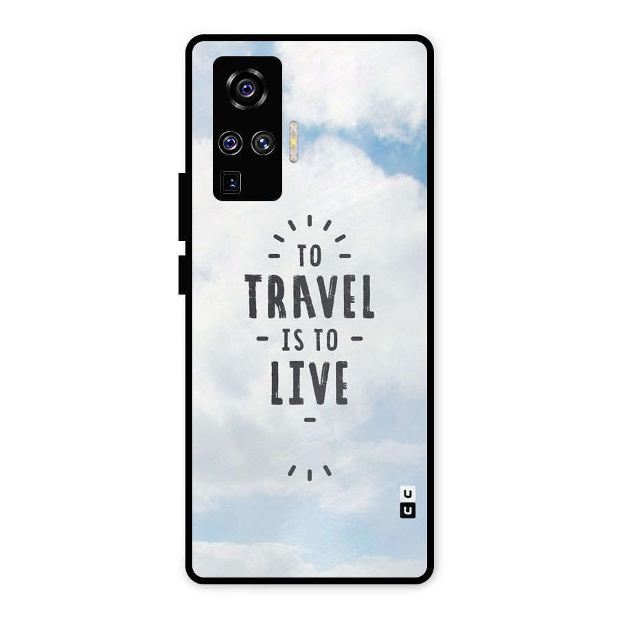 Travel is Life Metal Back Case for Vivo X50 Pro