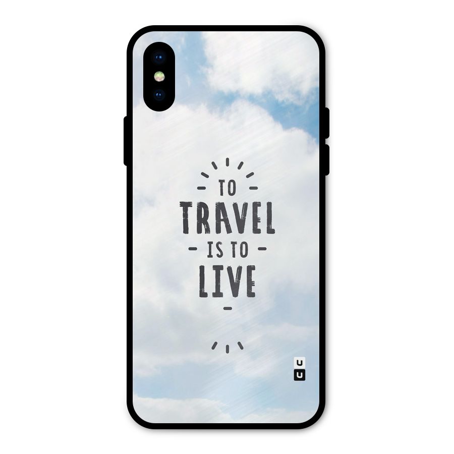 Travel is Life Metal Back Case for iPhone XS