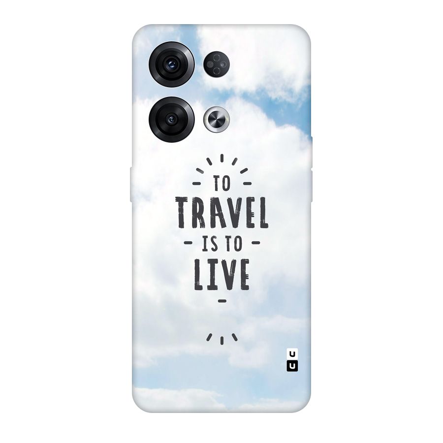 Travel is Life Original Polycarbonate Back Case for Oppo Reno8 Pro 5G