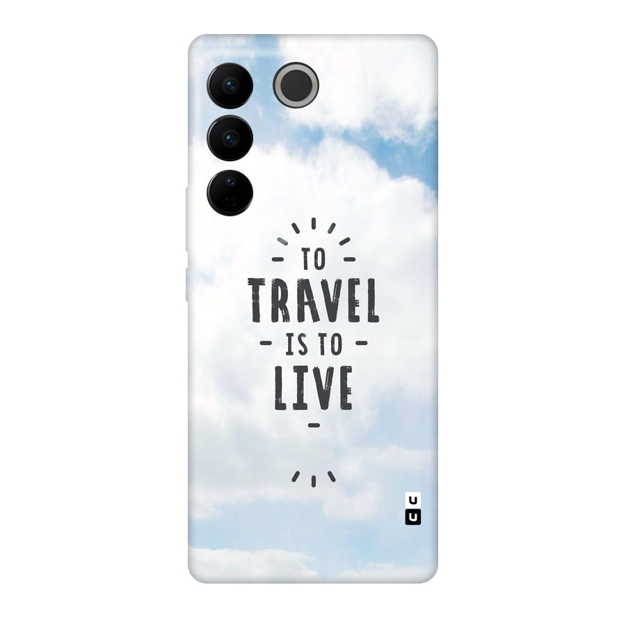 Travel is Life Original Polycarbonate Back Case for Vivo V27