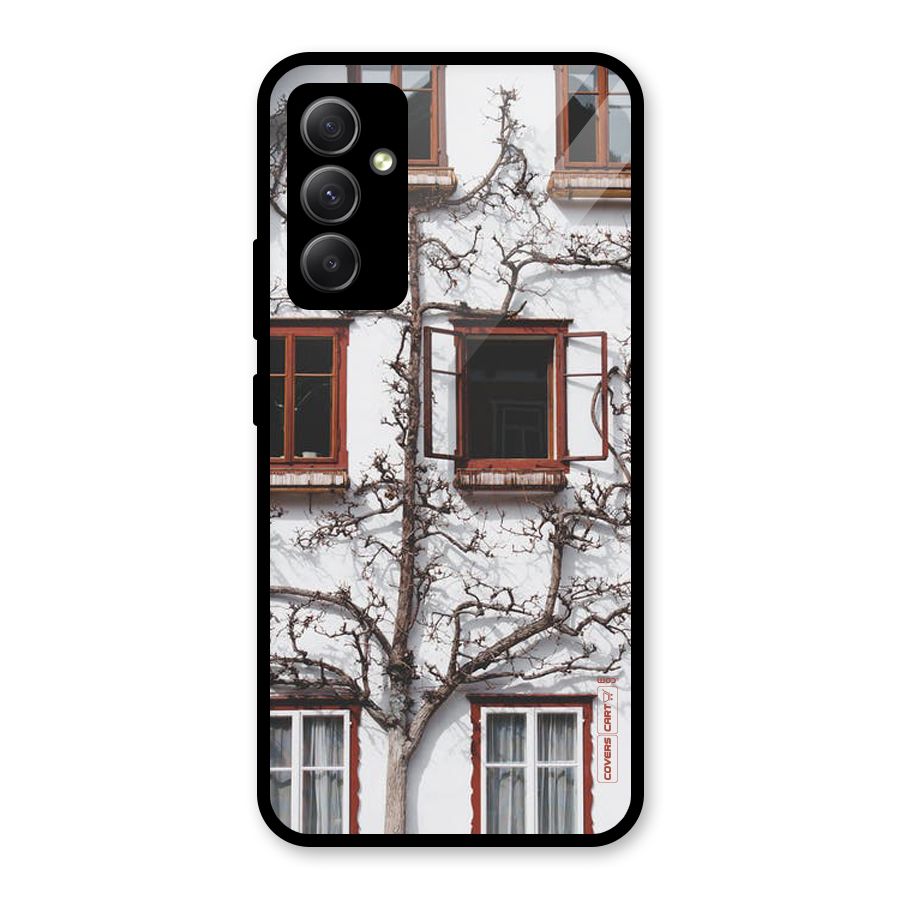 Tree House Glass Back Case for Galaxy A34