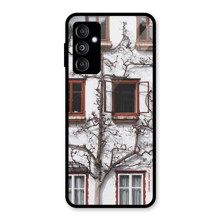 Tree House Glass Back Case for Galaxy M14 5G