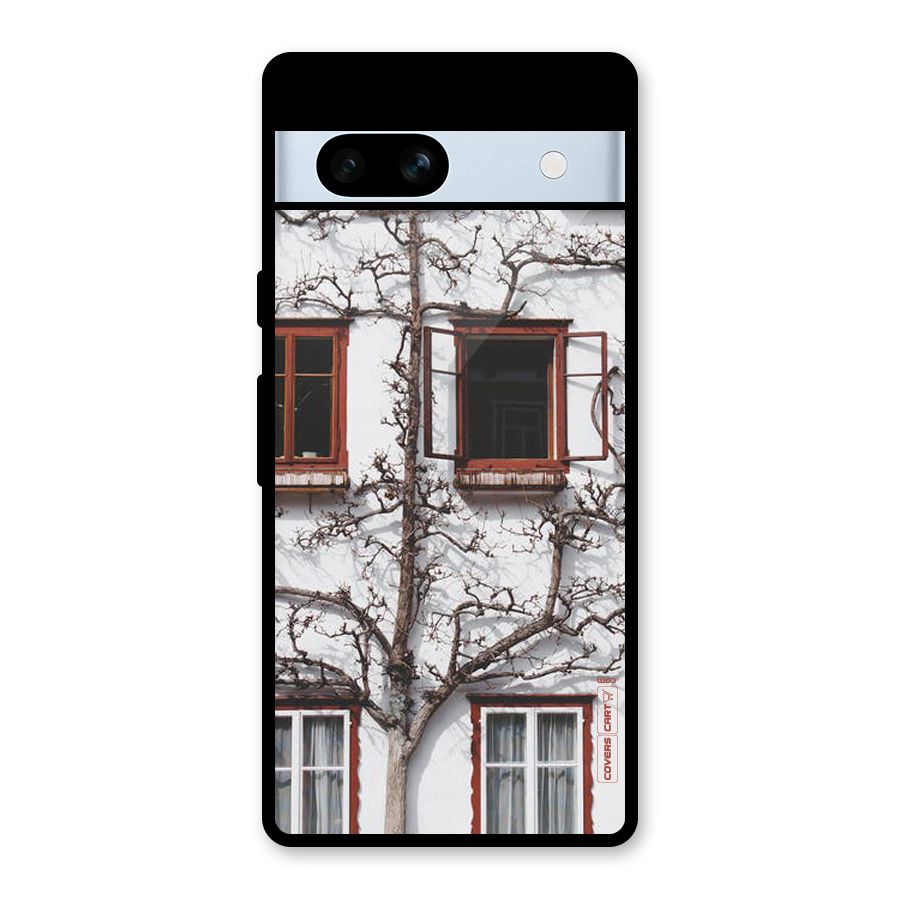 Tree House Glass Back Case for Google Pixel 7a