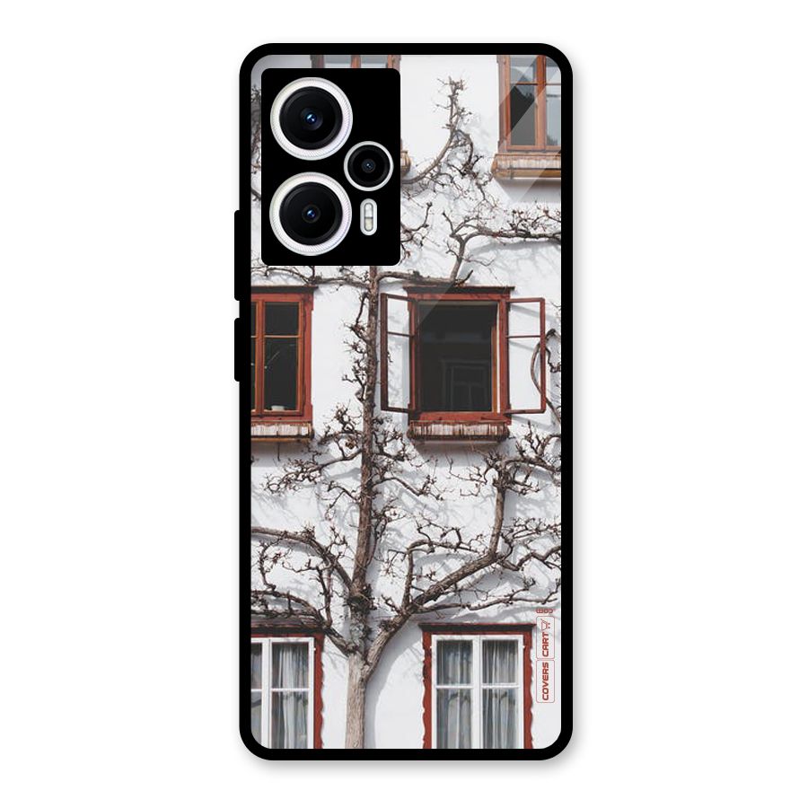 Tree House Glass Back Case for Poco F5